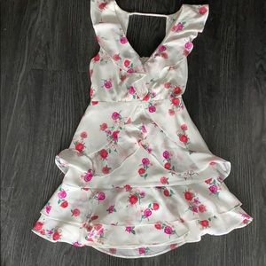 Floral dress with open back